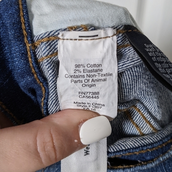 New Madewell 9" High Riser Skinny Skinny the‎ Rip and Repair Edition Size 25 - Picture 10 of 10